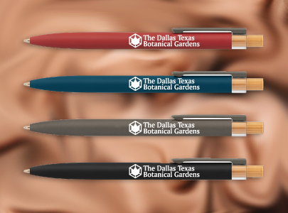 Custom Decorated Bamboo Pens for Dallas, Texas.