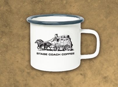 stage coach coffee mug